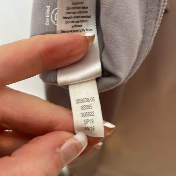 Athleta Flare Leg High Rise Leggings In Grey Lavender. Size Medium. - Picture 12 of 12